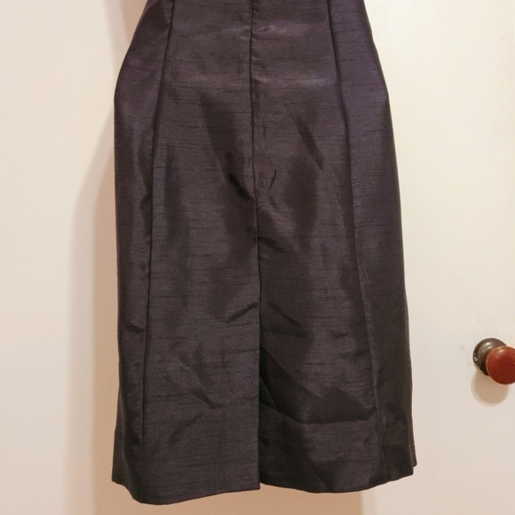 Madison Leigh Petite Belted Tailored Pencil Dress Grey 4 Petite - Picture 8 of 13